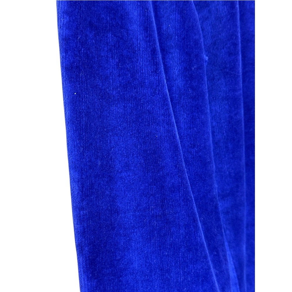 Jones New York Sport Velvet Pants Women Large Blue Elastic Waist Slim Velour‎ L - Picture 5 of 11